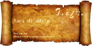 Tari Ádám névjegykártya